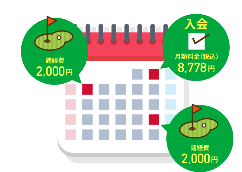 カレンダーイラスト（GOLF me!）