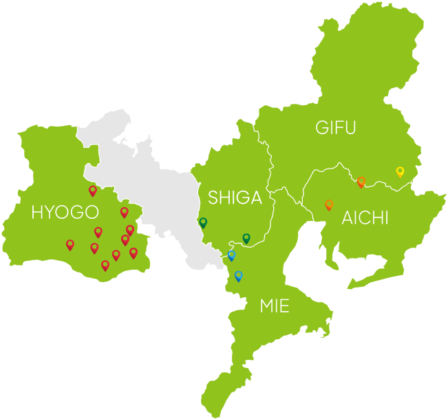 中部近畿地図