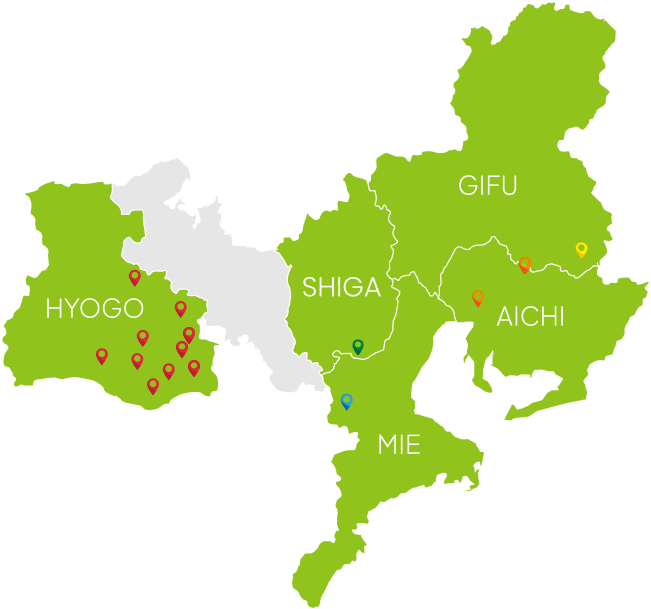 中部近畿地図
