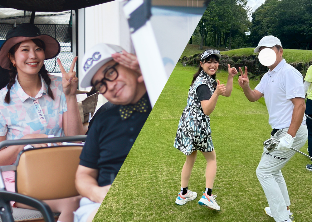 稲村亜美さん、黒田カントリークラブさん、山内鈴蘭さん
